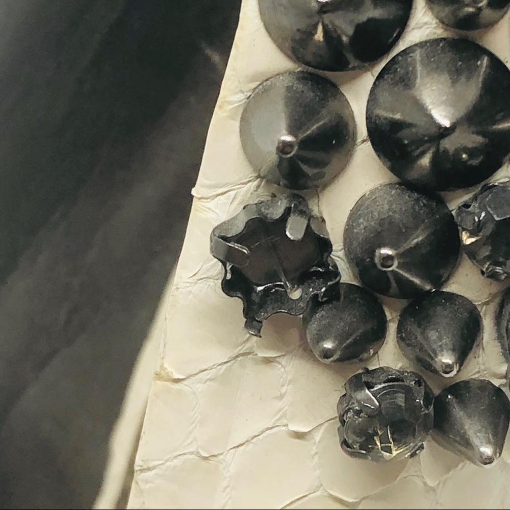 Sam Edelman Lorissa Snakeskin Peep Toe Heels - Picture 6 of 16